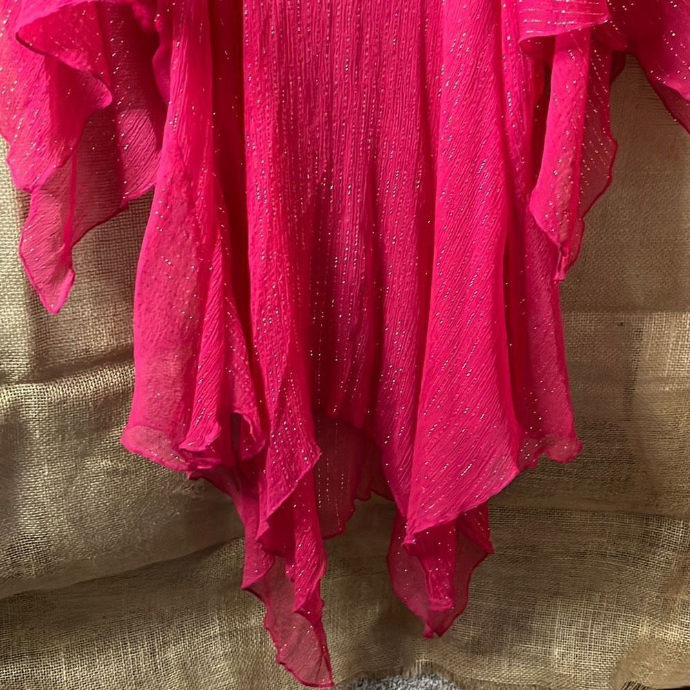 Marciano Flowing Pink Blouse Size Medium - Picture 3 of 6